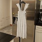 Hill House 💕💕 The Ellie Nap Dress ~ White with Blue Swiss Dots Large Photo 6