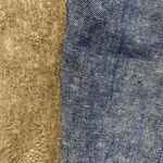 Old Navy  Pants Womens Medium Linen Chambray Blue Pull On Tapered Ankle Pockets Photo 8