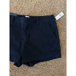 Gap  Classic Black Mid Rise Stretch 3" Inseam Chino City Short‎ Womens 10 NEW NWT Photo 2