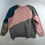 Wild Fable  XXL Crew Neck Pullover Sweatshirt Patchwork Seams Boho Oversized Photo 9