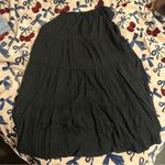 Aerie  beach club tiered maxi skirt black Photo 1