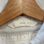 Mango  Embroidered Cotton Shirt Size Small Photo 6
