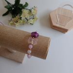 Handmade Bear & Star Stretch Bracelet Purple Photo 4