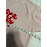 Wildfox  "Coffee & Sunshine" Crewneck Lightweight Sweatshirt Large Blush Pink Photo 5