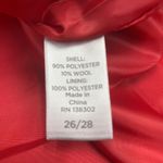 Avenue  Red Wool Blend Hooded Coat Button Front Pockets Plus‎ [Size 26/28] NWT Photo 3