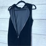 Shinestar  Black Velvet Lace Up Mini Dress Size Large Photo 7