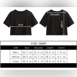 Women's Casual Loose Short Sleeve Crop Top Crew Neck Tee Shirt (66) Blue Photo 3