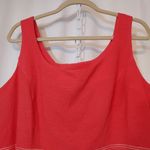 Vintage 90’s Positive Attitude Linen Blend Pink Tank Two Piece Skirt Set Outfit Size 16 Photo 4