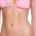 Lilly Pulitzer  Sandi String Pretty Pink Polka‎ Dot Bikini Top Size XS Photo 0