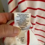 Draper James New  Striped Quarter Zip Sweater Red White Mariner Stripe candy cane Photo 9