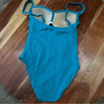 La Blanca Size 6 Island Goddess Twist Shirred One Piece - Turquoise Photo 3