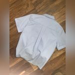 French Connection  striped button up short sleeve bow top blouse spring Photo 3