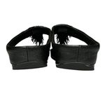 FitFlop Black Beaded Fringe Microwobbleboard Sandals Size 10 Comfort Beach Wedge Photo 3