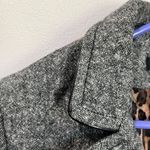 EXPRESS Gray Wool Blend Blazer Career Y2K Cropped Jacket Size 4 Photo 3