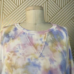 Young Fabulous and Broke Juliette Tie Dye Sweatshirt Violet Burst Size Small Photo 2