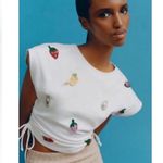 ZARA  Fruit Embroidered Cropped Top Photo 1