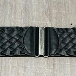 Black High Waist Clip Closure Braid Belt Y2k 2000's Photo 0