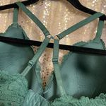 Aerie Hunter green lace wireless multi-way bra, 34D Photo 3