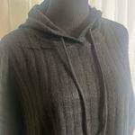 Sweet Romeo NWT Black  Hooded Ribbed Sweater Photo 1