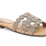 Sam Edelman Bay Marche Slide Sandal in Goldstud Beige Gold Rhinestone Size 9 Photo 0