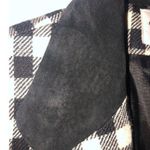 Carroll Reed Size 6 Blazer Black Jacket White Check Suede Collar Wool USA FLAWED Photo 4