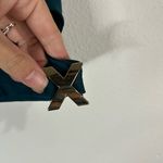 Savage X Fenty Rihanna Sport Shorts Small Teal Cutout Gold X Hardware NWT Blue Photo 5