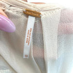 Free People  Pale Pink Beaded Sheer Tank Top Size‎ XS Photo 7