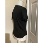 Madewell  Shirt Womens Small Black Fitted Crewneck Stretch Fair Trade Tee Top Photo 1