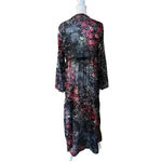 Rebellion  kimono black floral ruffled size medium Photo 4