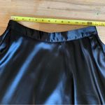 Lulus Lulu’s Black Satin Circle Skirt M Photo 2