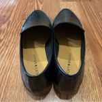 Lucky Brand  Women Black Alligator Embossed Textured Leather Loafers Flats Sz 8 Photo 2