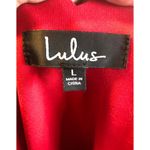 Lulus NWT Tip the Scallops Red Scalloped Skater Dress size large Photo 11
