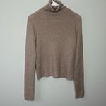 Thakoon Open Back Turtleneck Oatmeal Wool Sweater Womens Size Small Photo 3