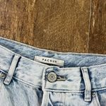 PacSun  high-rise straight distressed light wash button butterfly denim jeans Photo 5
