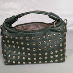 Urban Expression Urban Expressions Green and Gold Studded Clutch Photo 0