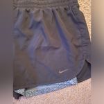 Nike Dri-Fit 2-layered Activewear Running Shorts, Black and Gray Reptile, Size M Photo 1