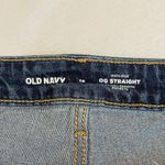 Old Navy  High Rise OG Denim Jeans Distressed Frayed Hem Dark Wash‎ Size 18 # Photo 5