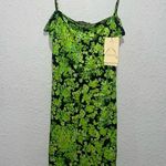 Stine Goya Lydia Slip Dress in Pointilism Green Floral Size Small NWT Photo 3