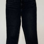 Madewell The Perfect Vintage Jean Lunar Wash Black Raw Hem N1325 Size 27 Photo 0