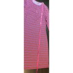 Ellie Kai Geometric Print 3/4 Sleeve Stretch Dress 4 Travel Packable Preppy Purple Photo 9