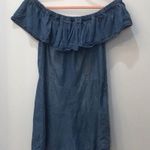 Clover Canyon Boutique Clover + Scout  Denim Off The Shoulder Romper sz Medium Photo 5