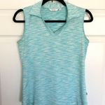 Lady Hagen  Teal and White Collared Sleeveless Golf Shirt Size XS Photo 0