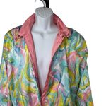 Vtg Bocoo 80s 90s Abstract Art to Wear Windbreaker Jacket Sz L Barbie Ken‎ Retro Blue Size L Photo 4