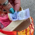 Vintage 90s 3 Piece Bikini Tankini Orange Sunset Floral Swimsuit Set Size M Photo 9