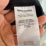 Reformation NWT  Gray shimmer sparkle mini skirt size medium Photo 3