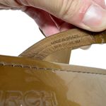 Tory Burch  Tan Caramel Patent Leather Miller Classic Designer Logo Sandals Sz 9 Photo 3