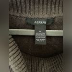 Alfani  Sweater gray with gold size medium Photo 3