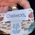 Chadwick's Beautiful  vintage crochet top with floral details sz M Photo 4