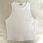 Papaya Cropped Racerback Tank Photo 0