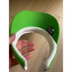 Vintage y2K Danica Patrick Nascar Sun Visor Chase Authentics Neon Green Orange Photo 3